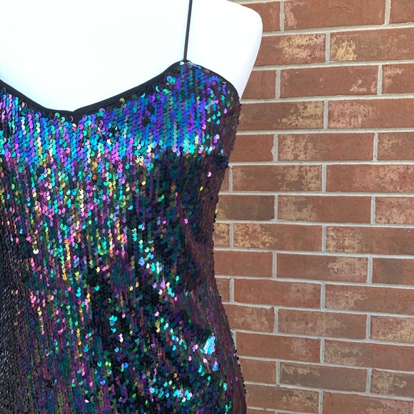 lulu’s mermaid sequined mini dress - Picture 7 of 8
